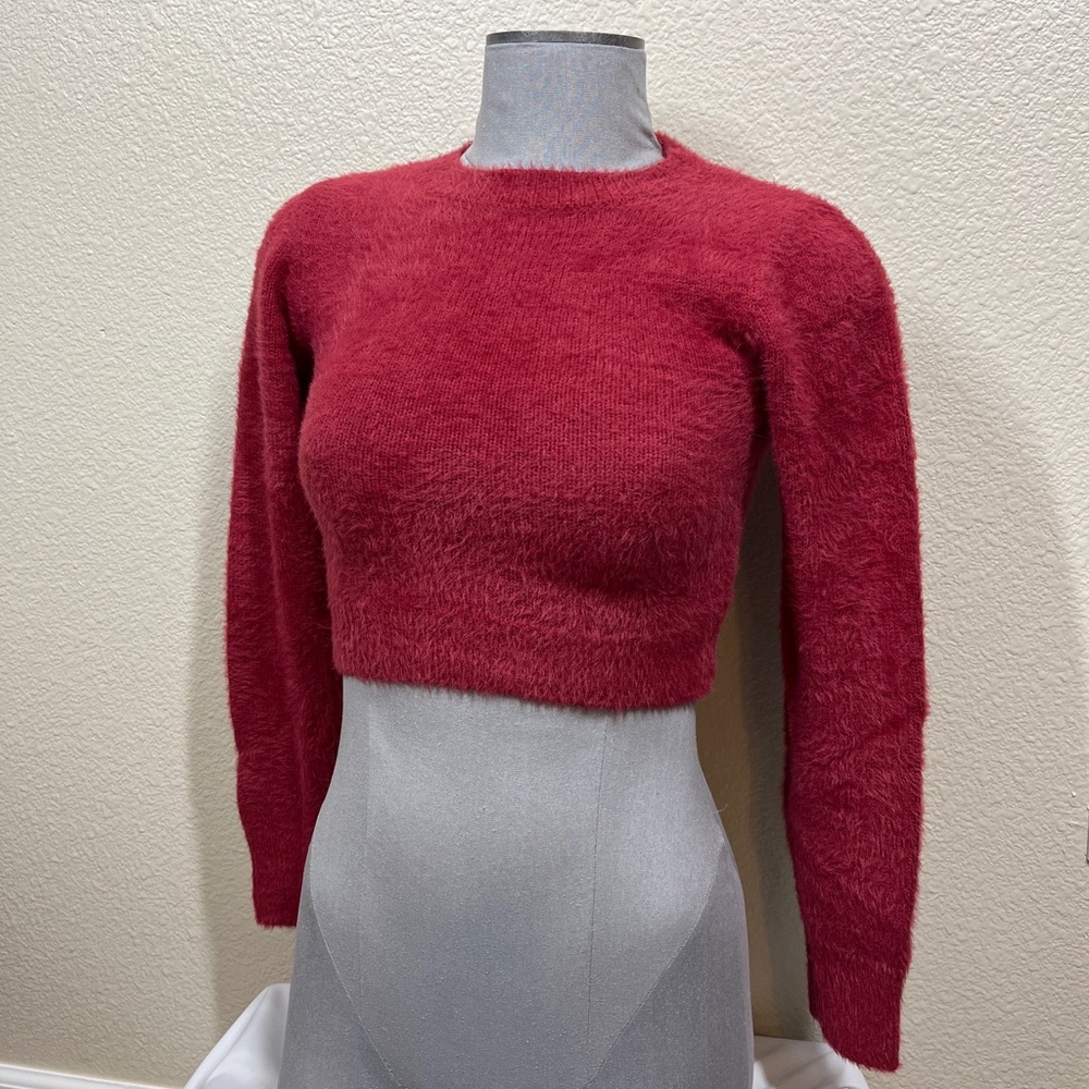 Urban Outfitters Red Crew Neck Sweater